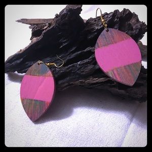 Hand Painted Abstract Earrings